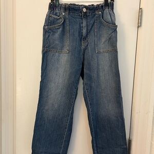 Hudson Denim Jean Elastic Waist Size 31 Straight Leg